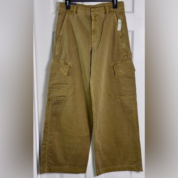 GAP Denim - Gap Super Baggy Cargo Jeans Womens Size 6 Wide Leg Denim Utility Pants NWT
